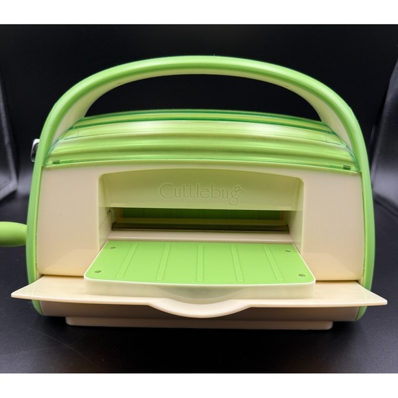 Cricut Cuttlebug Die Cutting Embossing Machine Crank Crafter Green - NO PLATES - Picture 2 of 6